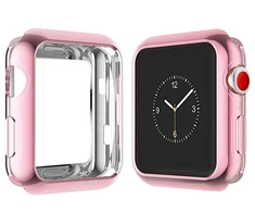 Dux Ducis Lankstus dėklas, padengtas rožiniu dangteliu, „Apple Watch 4“ (44 mm), 2 vnt.