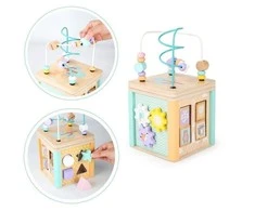Ecotoys Edukacinis medinis kubas