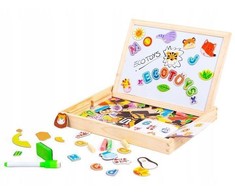 Ecotoys Edukacinė magnetinė lenta 2in1