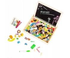 Ecotoys Edukacinė magnetinė lenta 2in1