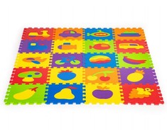 Mokomasis putplasčio kilimėlis EVA dėlionė 20 dalių 148x119cm ECOTOYS