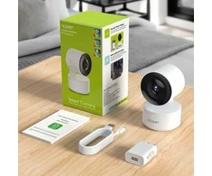 IP kamera „Reolink EDUP EH-2048P17 V2“ išmaniųjų namų IP kamera su „Wi-Fi“ / PTZ 350° / 2K H.264 / „Micro SD“ / garsu / IR WDR / USB-C