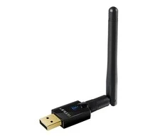 Edup EP-AC1607 USB 2.0 WiFi dviejų juostų 2,4/5,8 GHz belaidis adapteris 600 Mbps su išorine antena Juoda
