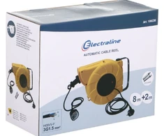 Electraline Ilgintuvas su įžem.ir automatiniu laido susukimu 3x1.5mm2/8m/2m