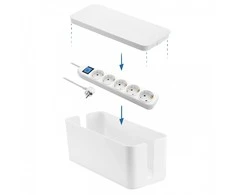 Ilgintuvas su įžeminimu ir jungikliu dėžutėje Electraline 5-viet./1.5m/3x1mm2