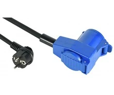 Ilgintuvas su 3 polių elektros lizdu IP44 Electraline 1viet./1.5m/3x1.5mm H05RN-F
