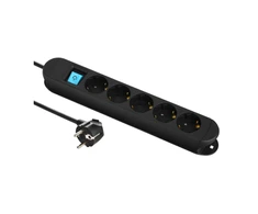 Ilgintuvas su įžeminimu/jungikliu/magnetu Electraline 5-viet./3m/3x1.5mm2