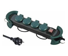Ilgintuvas su įžeminimu ir jungikliu IP44 Electraline 4-viet./4m/3x1.5mm2 H07RN-F