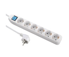Electraline 62186 daugiafunkcis kištukinis lizdas 6P 3M