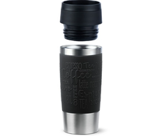 EMSA Travel Mug Classic N2020200 kelioninis puodelis 360 ml Juoda, Nerūdijančiojo plieno Nerūdijančiojo plieno