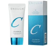 CREAM ENOUGH Collagen 3X Moisture Sun Kreminis - drėkinantis veido kremas su kolagenu ir SPF50+ apsauga, 50 ml