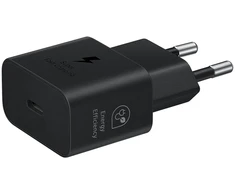 112803 EP-T2510EBE + EP-DN980BBE Samsung USB-C 25W kelioninis įkroviklis + USB-C Data kabelis juodos spalvos (OOB Bulk)