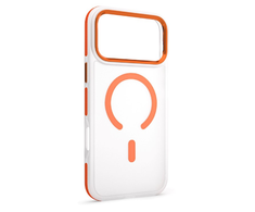 Dėklas Telforceone Etteri Icy Mag case for iPhone 17 Pro Max oranžinis