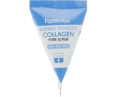 Veido šveitiklis FarmStay Baking Powder Collagen Pore Scrub 7 ml