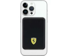 Ferrari Powerbank FEPB5MNCAK 15W 5000mAh juodos spalvos Metal Logo MagSafe