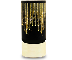 Kalėdinis stiklas Lantern FCL-20 juodai auksinis L Forever Light