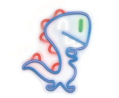 TelForceone Neon LED JURASSIC BABY DINO mėlynos spalvos FLNJ01"Forever" šviesiai