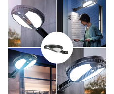 TelForceone SUNARI saulės lempa LED FLS-12 70*SMD PIR 6W 500lm 4500K 2400mAh Li-ion"Forever" šviesiai