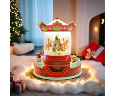 Sieninis šviestuvas Christmas Snow Globe žibintas CAROUSEL FLX-4 Forever Light