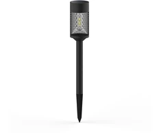 „Telforceone Forever Light“ saulės energija varomas LED šviestuvas plieniniu stulpu SUNARI FLS-15 juodas