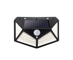 SUNARI saulės lempa LED FLS-65 100*SMD PIR 6W 480lm 6000K 1200mAh Li-Ion Forever Light