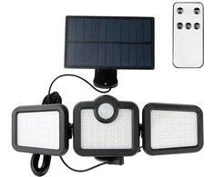 TelForceone SUNARI saulės lempa LED FLS-04 108*SMD PIR 10W 800lm 6000K 2400mAh Li-Ion Forever Light