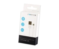 Kabelis Forever Lightning iPhone 5/6 whi