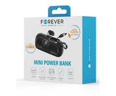 Telforceone Forever mini power bank MTB-100 22.5W 5000 mAh Lightning juodos spalvos