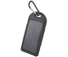 Nešiojamas įkroviklis su saulės baterija Forever Tecnostyle 5000MAH BK