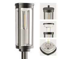 SUNARI saulės lempa LED FLS-97 CLASSIC Post 3000K 1000mAh Ni-MH Forever Light