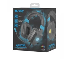 Žaidimų ausinės Fury Raptor, LED, USB + 2x3.5mm