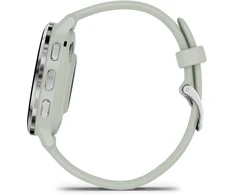 Greitai atsegamas Quick Release Garmin laikrodžio dirželis, 18 mm, Šalavijų pilkos spalvos su sidabrinės saplvos sagtimi