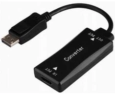 GEMBIRD Active 4K 30Hz HDMI lizdas su DisplayPort vyriški adapterio laidas 0,15 m juodas