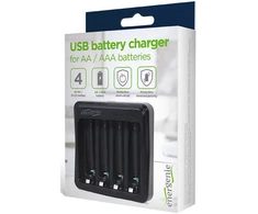 Gembird Baterijų įkroviklis USB / 4x AA/ AAA