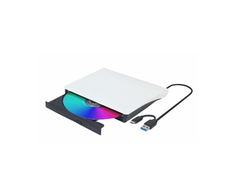 Kietasis diskas Gembird DVD-USB-031-BW External USB DVD drive, juodas-baltas