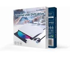Kietasis diskas Gembird DVD-USB-031-BW External USB DVD drive, juodas-baltas