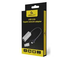 „Gembird A-USB3AC-LAN2G-01“ USB 2.5G gigabito tinklo adapteris, pilkas