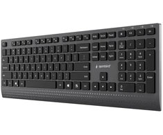 Gembird KB-MCH-06 Slim Multimedia Klaviatūra USB US / juodas