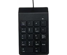 Klaviatūra GEMBIRD KPD-U-03 USB numeric keypad juodas slim 18 keys