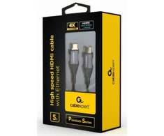 GEMBIRD CCBP-HDMI-5M didelės spartos HDMI kabelis su Ethernet Premium serijos 5m