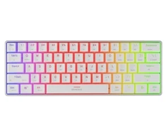 Klaviatūra Genesis Thor 660 G2 RGB balta Gateron Brown