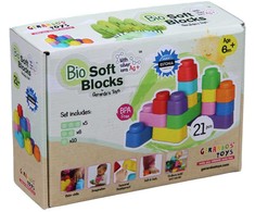 Gerardos Toys Minkštų blokelių rinkinys 21 detalės