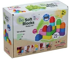 Gerardos Toys Minkštų blokelių rinkinys 21 detalės
