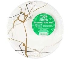 Gogreen Go Žalias Go Žalias Paper Plates 18cm 10pcs