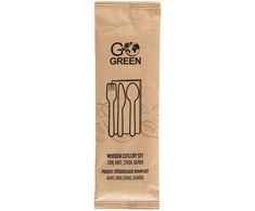 Gogreen „Go Žalias Go Žalias“ medinio stalo aksesuarų rinkinys