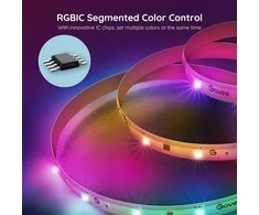 Govee H618A pagrindinis LED juostinis šviestuvas 5m | Taśma LED | Wi-Fi, Bluetooth, RGBIC