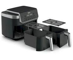 Karšto oro gruzdintuvė Ninja Foodi Dual Zone DZ801EU, juoda sp., 2470 W, 7.6 l