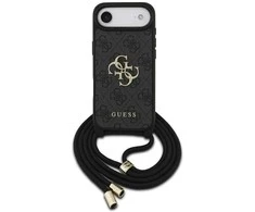 Dėklas Guess 4G Big Logo Cord Stap Crossbody Apple iPhone Air juodos spalvos