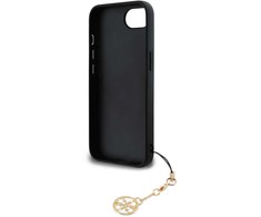 Guess 4G Charm dėklas skirtas Apple iPhone 16e Tone on Tone Pilkas