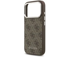 Dėklas Guess 4G Classic Logo MagSafe skirtas Apple iPhone 17 Pro Max rudos spalvos